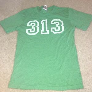 Green Detroit tee shirt